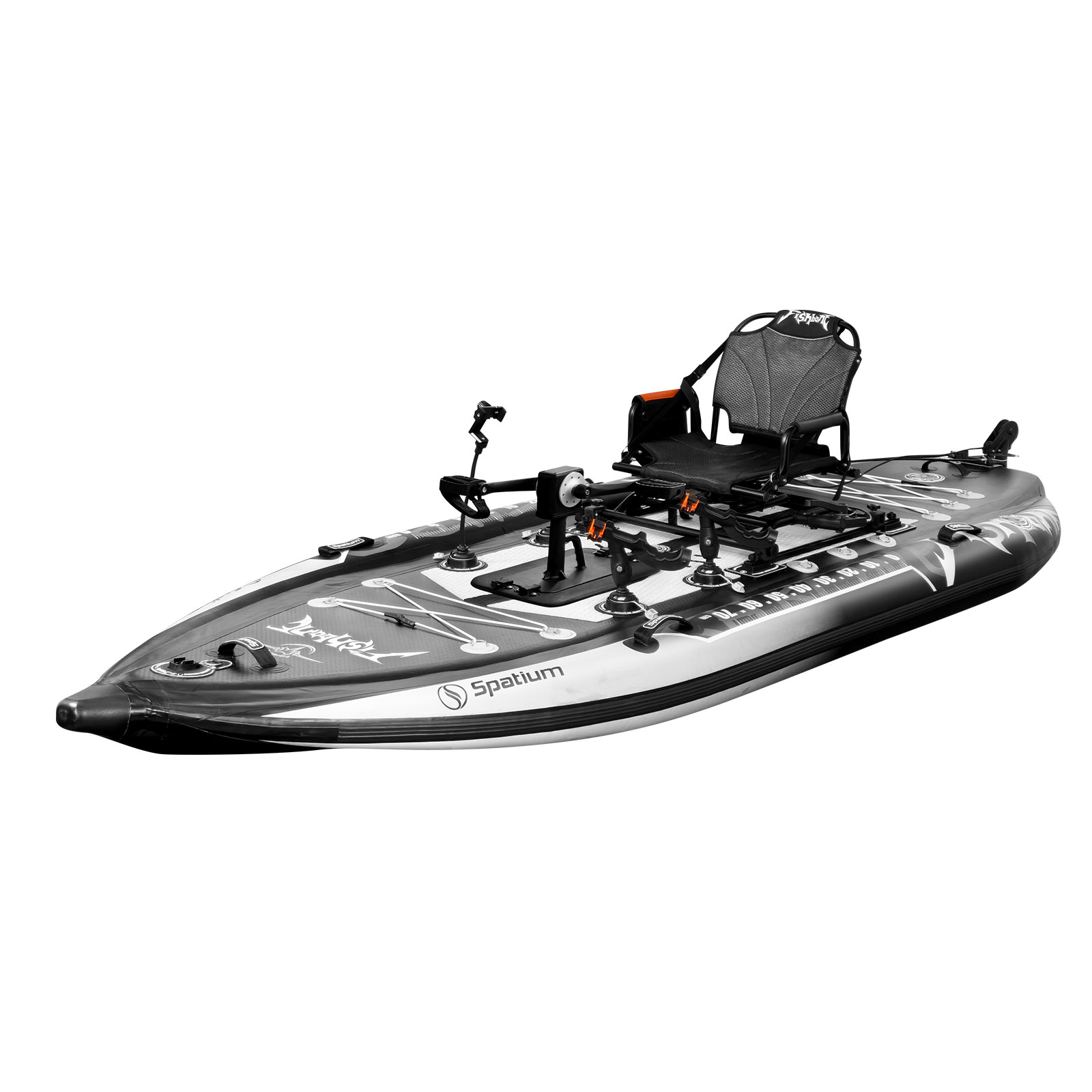 Fishing Kayak Pedal Drive - Kayak Inflable Spatium con Pedales, Kayak